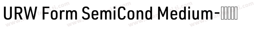 URW Form SemiCond Medium字体转换